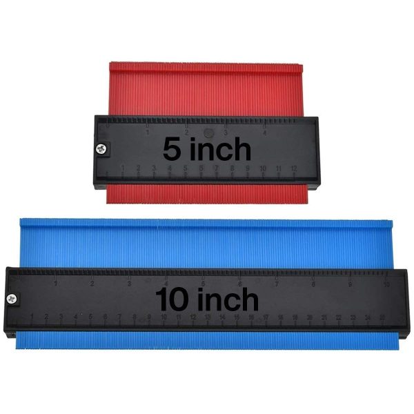 Contour Gauge, 5 Inch and 10 Inch, Ixir Profile Gauge, Shape Duplicator, Precisely Copy Irregular Shapes For Perfect Fit and Easy Cutting